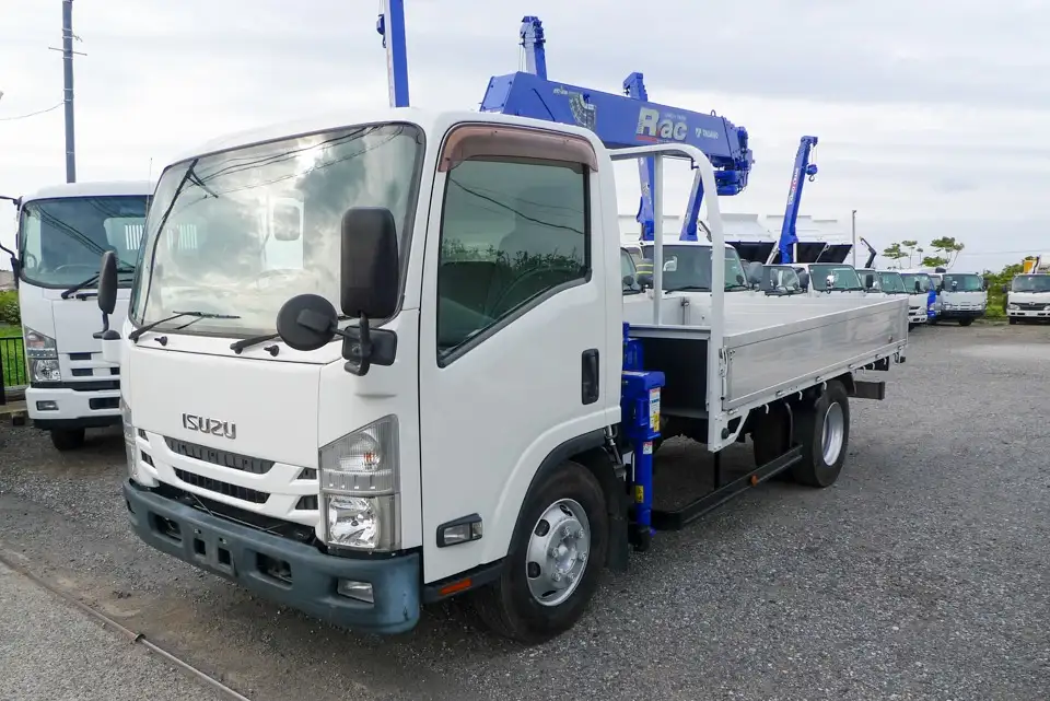 いすゞ エルフ 小型 クレーン付 アルミブロック 4段 の中古トラック【車両No.199442】