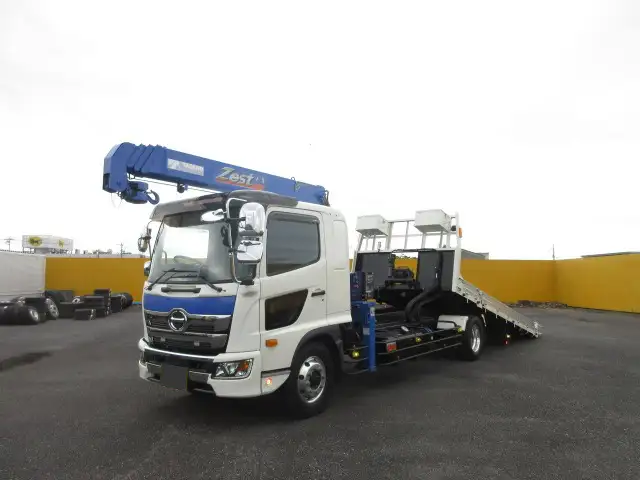 日野 レンジャー 中型/増トン 車両重機運搬 4段クレーン ラジコン の中古トラック【車両No.199597】