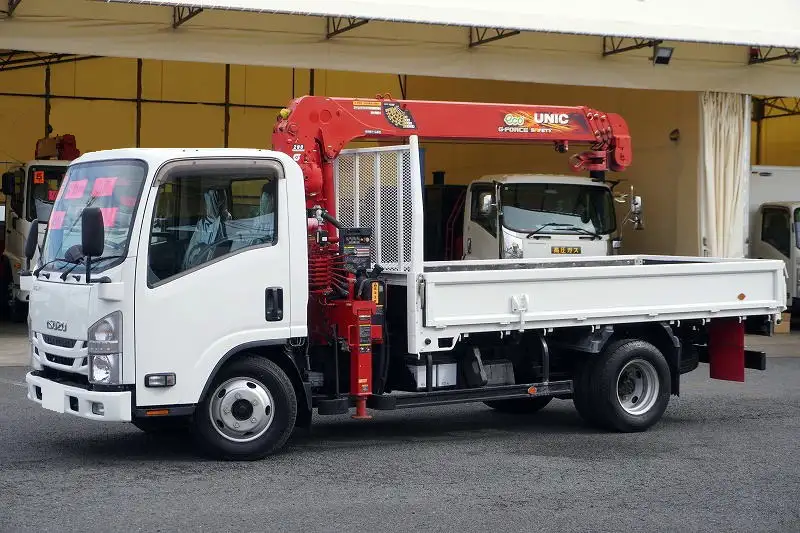 いすゞ エルフ 小型 クレーン付 4段 ラジコン の中古トラック【車両No.199642】