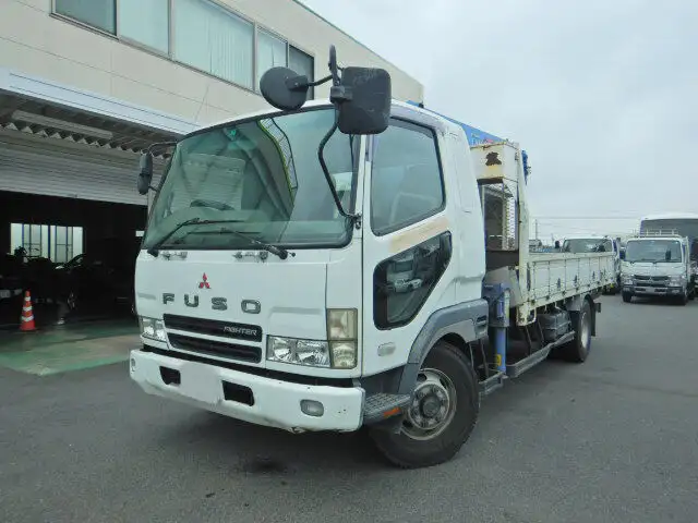 三菱 ファイター 中型/増トン クレーン付 床鉄板 4段 の中古トラック【車両No.92010】