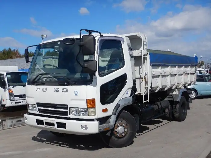 三菱 ファイター 中型/増トン ダンプ 土砂禁 天蓋付き の中古トラック【車両No.95302】